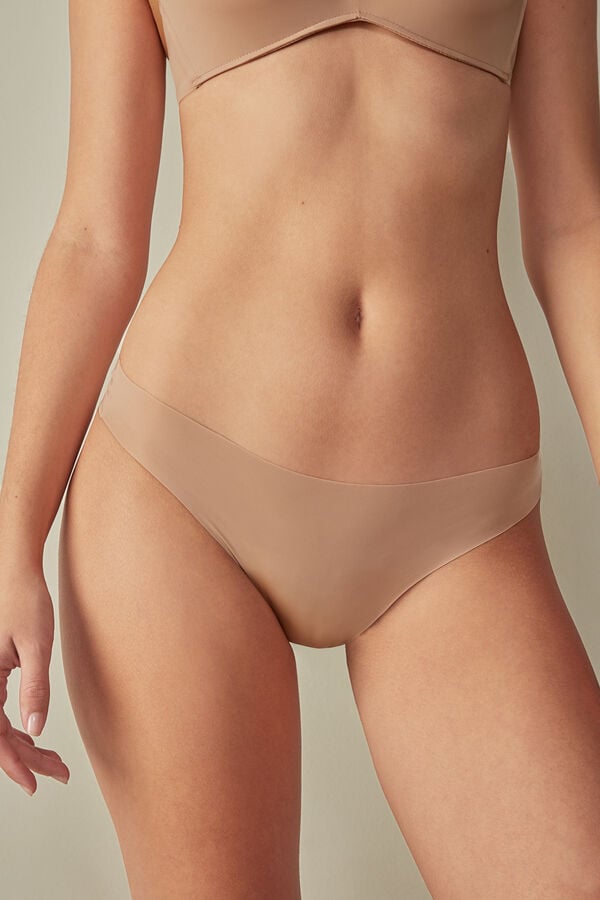 Bragas Intimissimi Brazilian Seamless Ultra Light Microfiber Mujer Naranjas Beige | CLGQD8649