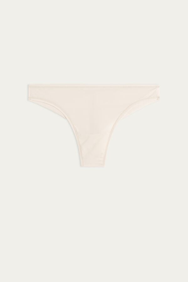 Bragas Intimissimi Brazilian Ultralight Microfiber Mujer Creme Rosas | LXTHZ9580