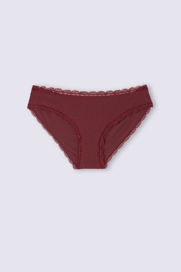 Bragas Intimissimi Cotton And Lace Mujer Rojas | RTCMA9610