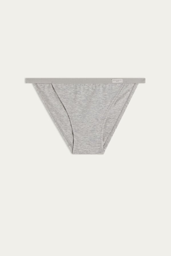 Bragas Intimissimi Cotton String Mujer Gris Claro | TRFON3206