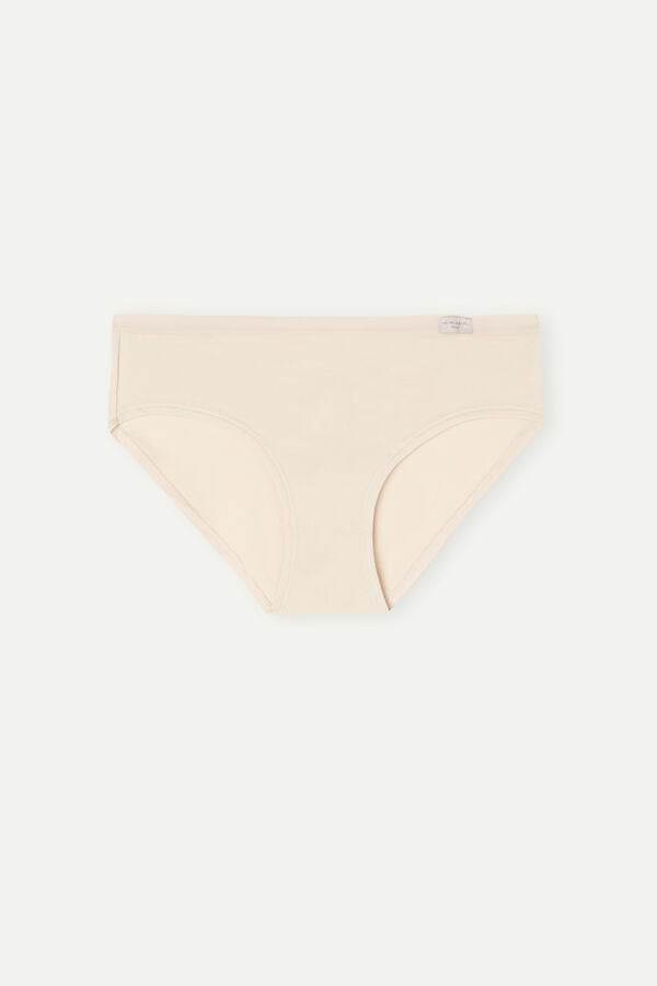 Bragas Intimissimi Cozy Cotton Mujer Creme Rosas | IQRAO4793