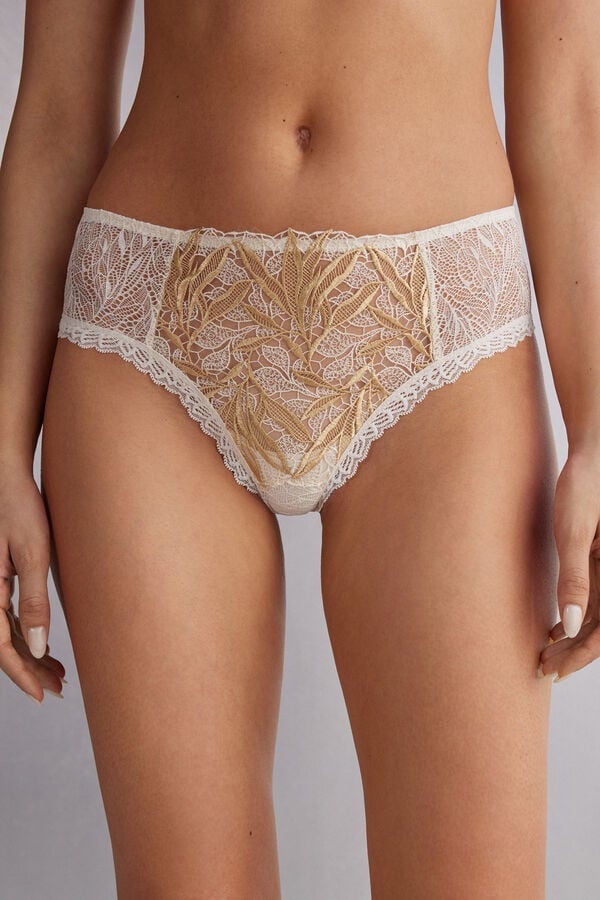 Bragas Intimissimi Golden Hour Hipsterzilian Mujer Amarillo Claro Blancas | XNZSY3792