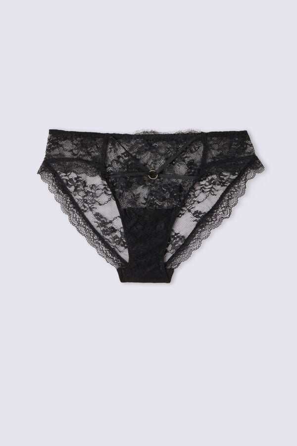 Bragas Intimissimi Intricate Surface Mujer Negras | QUPOX3842