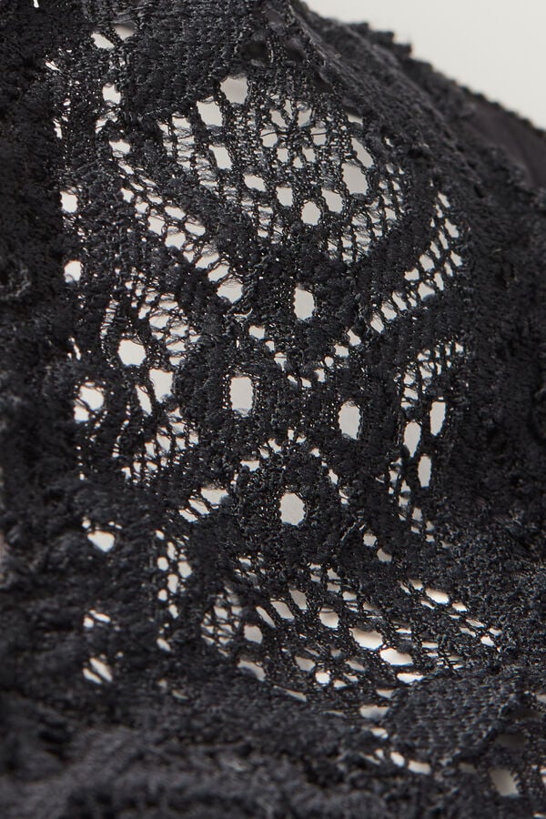 Bragas Intimissimi Lace And Microfiber ‘80s Stylezilian Mujer Negras | UPMLR2538