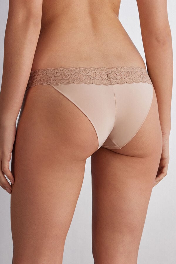 Bragas Intimissimi Lace And Microfiber Modifiedzilian Mujer Naranjas Beige | IMJTQ6901