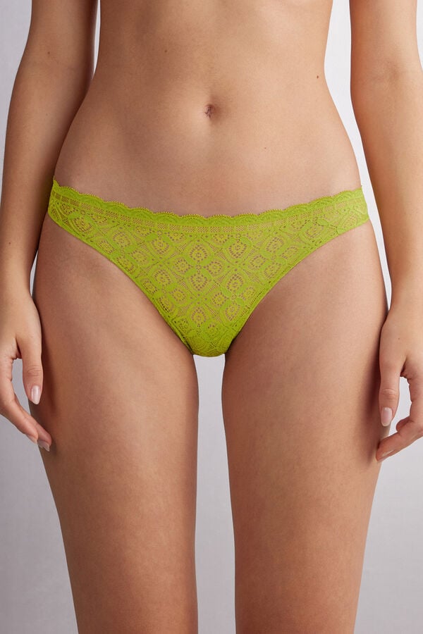 Bragas Intimissimi Lace And Microfiberzilian Mujer Verde | ZJHXW3192