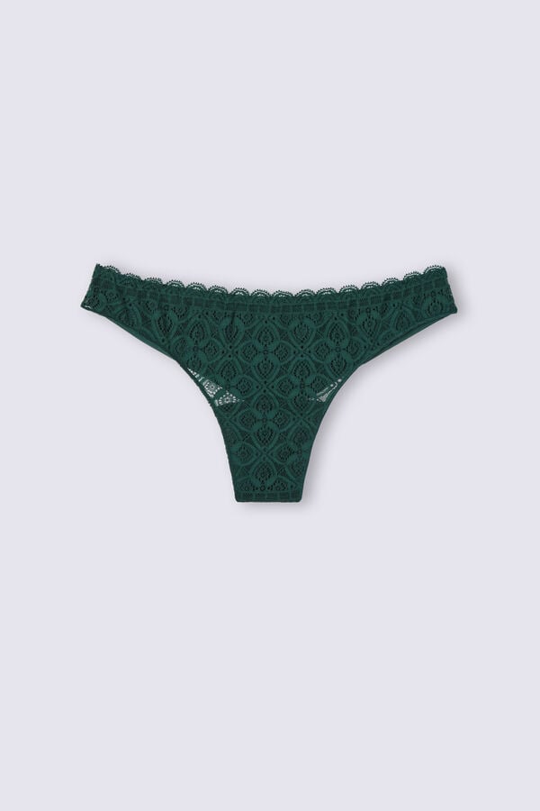 Bragas Intimissimi Lace And Microfiberzilian Mujer Verde | EWLVR3967