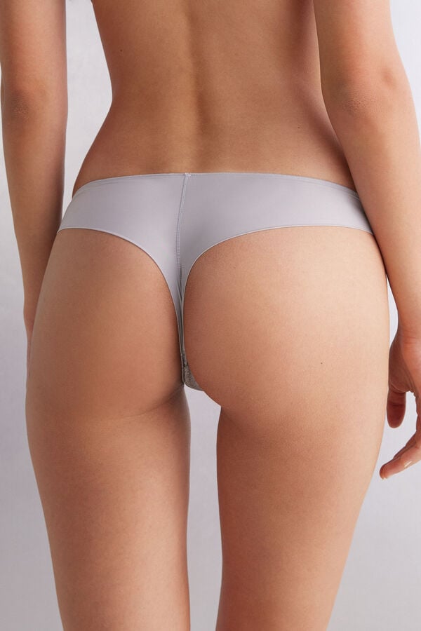 Bragas Intimissimi Lace And Microfiberzilian Mujer Gris | QHOTE5780