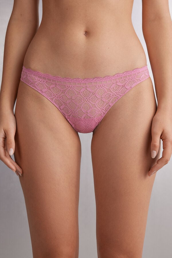 Bragas Intimissimi Lace And Microfiberzilian Mujer Rosas | VXSWU6584