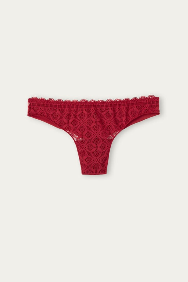 Bragas Intimissimi Lace And Microfiberzilian Mujer Rojas | UFVRW7528