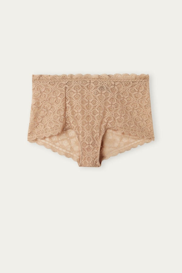 Bragas Intimissimi Lace High Waist Hipster Mujer Naranjas Beige | SEMUL9604