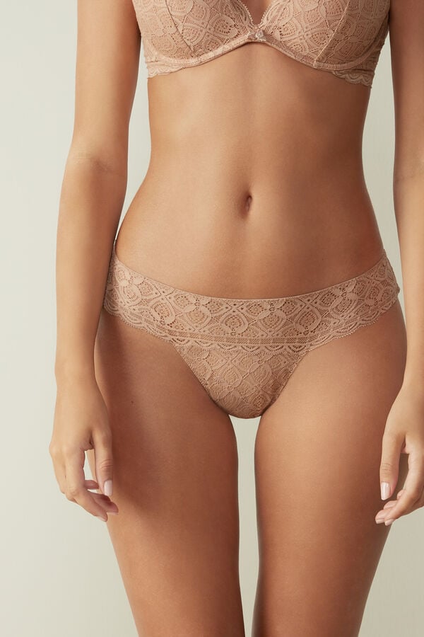 Bragas Intimissimi Lacezilian Mujer Naranjas Beige | LVHWX7614