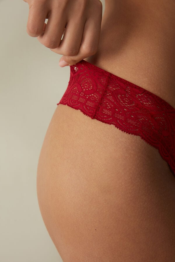 Bragas Intimissimi Lacezilian Mujer Rojas | ZBEAD5908