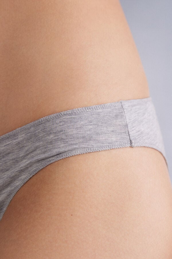 Bragas Intimissimi Low Rise Cotton Mujer Gris Claro | YTULS8157