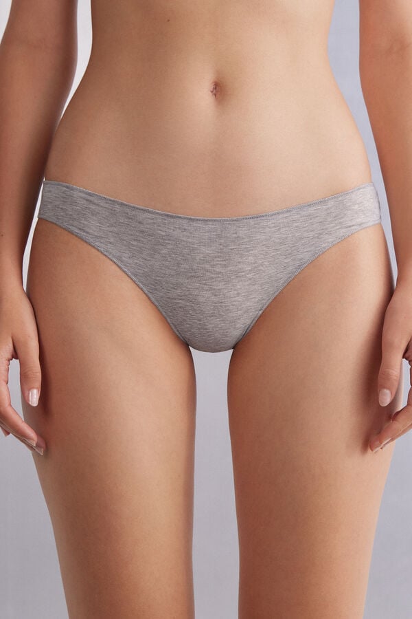 Bragas Intimissimi Low Rise Cotton Mujer Gris Claro | YTULS8157