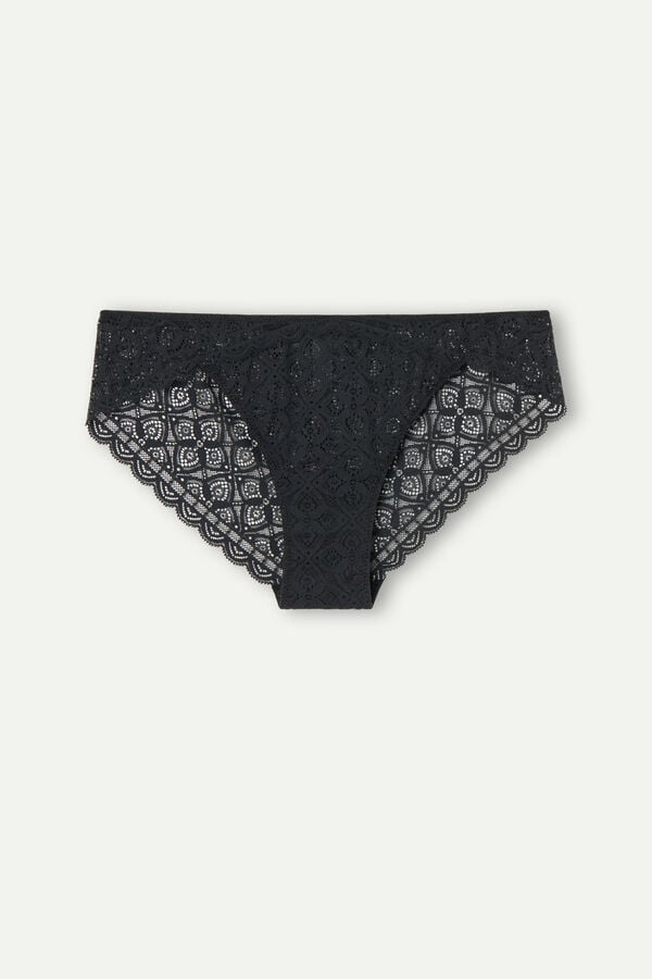 Bragas Intimissimi Low Rise Lace Mujer Negras | FQASU6089