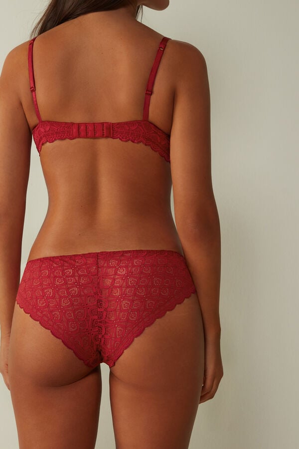 Bragas Intimissimi Low Rise Lace Mujer Rojas | YCQBA2056