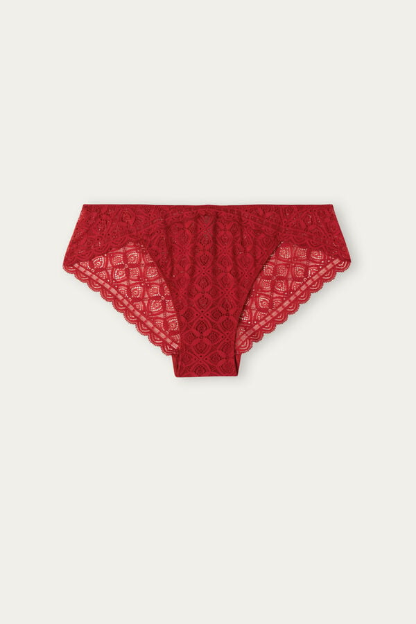 Bragas Intimissimi Low Rise Lace Mujer Rojas | YCQBA2056