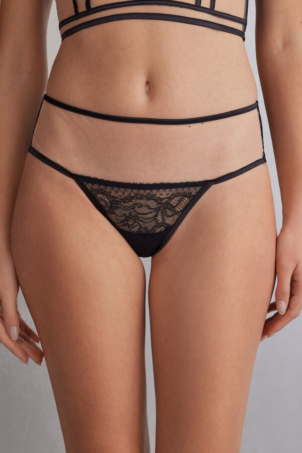 Bragas Intimissimi Luxury Moments Hipsterzilian Mujer Negras Beige | QCLGB5124