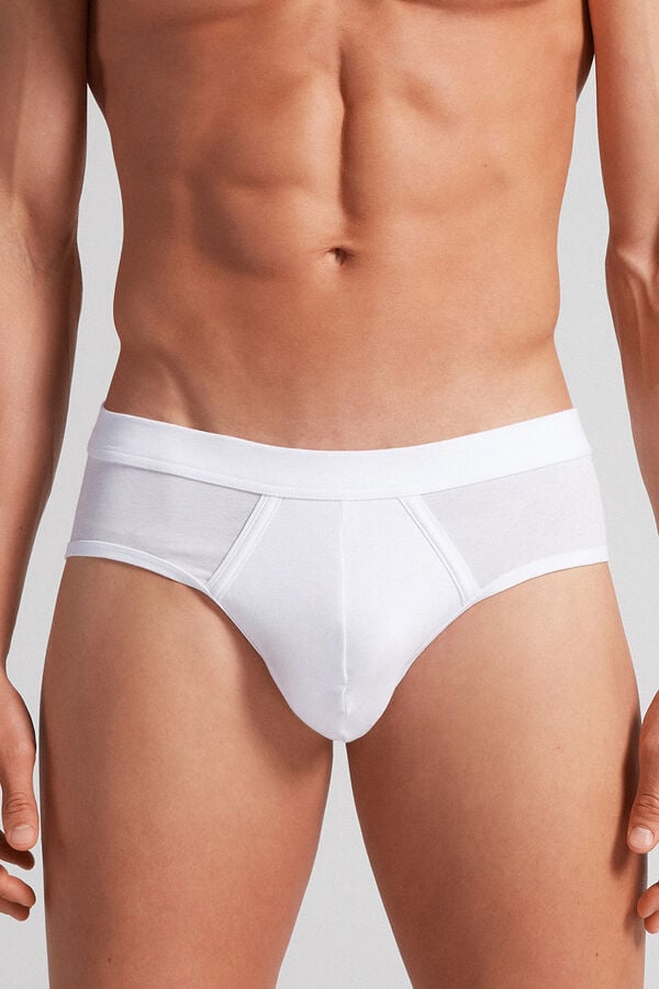 Bragas Intimissimi Natural Fresh Cotton Hombre Blancas | NOKSG0852