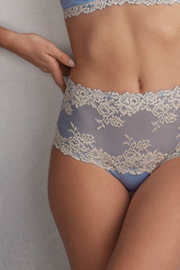 Bragas Intimissimi Pretty Flowers Hipsterzilian Mujer Azules Blancas | BPZNM5079