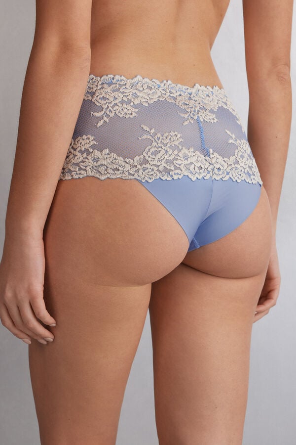 Bragas Intimissimi Pretty Flowers Hipsterzilian Mujer Azules Blancas | BPZNM5079