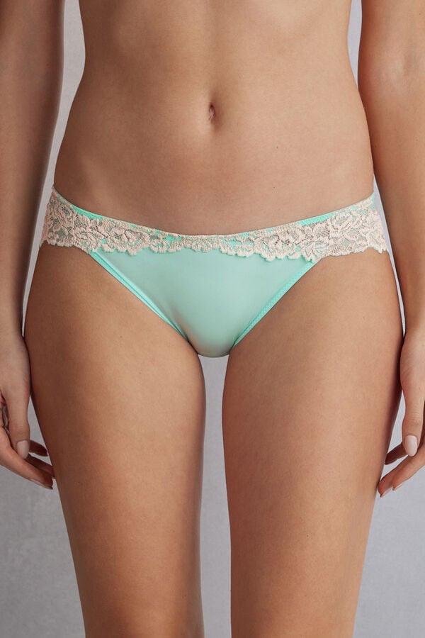 Bragas Intimissimi Pretty Flowers Mujer Verde Blancas | VZBPE0592