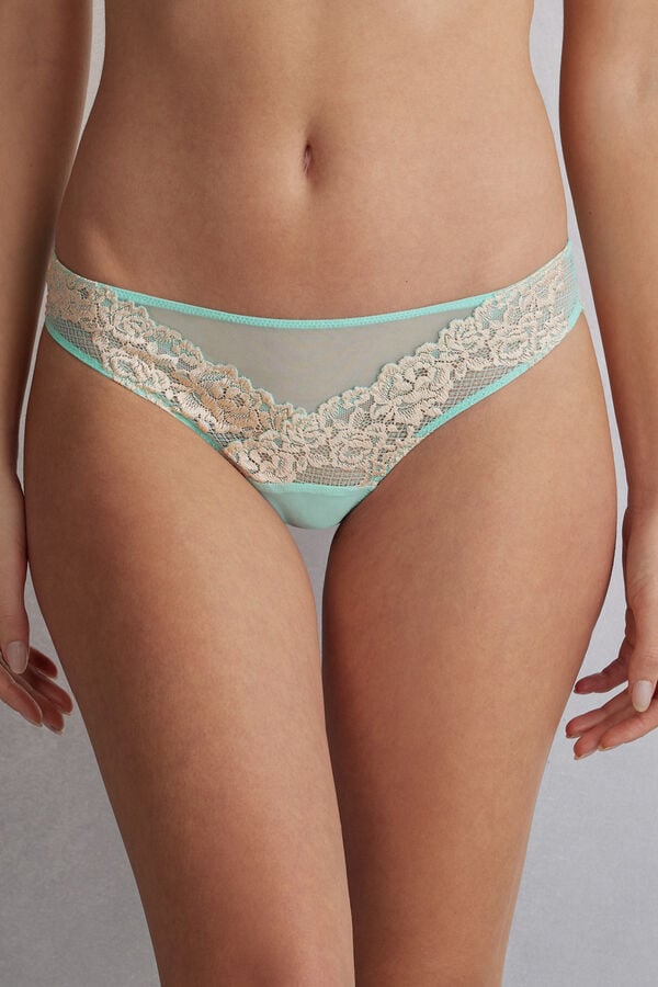 Bragas Intimissimi Pretty Flowerszilian Mujer Verde Blancas | AGFKD8473