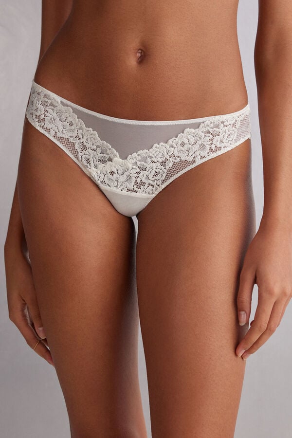 Bragas Intimissimi Pretty Flowerszilian Mujer Blancas | YABPZ9218