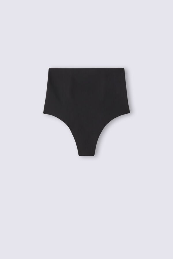 Bragas Intimissimi Raw-Cut Microfiber French Knickers Mujer Negras | TKSMB8960