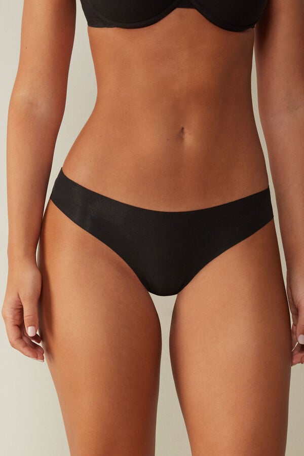 Bragas Intimissimi Seamless Cottonzilian Mujer Negras | CRLJB0231