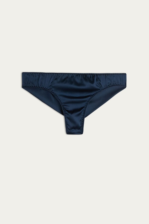 Bragas Intimissimi Silk Cheeky Mujer Azules | YHBGU6021