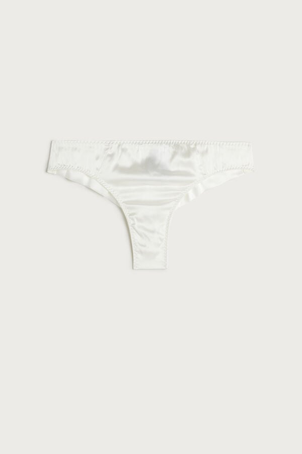 Bragas Intimissimi Silk Cheeky Mujer Blancas | RLXPQ2169