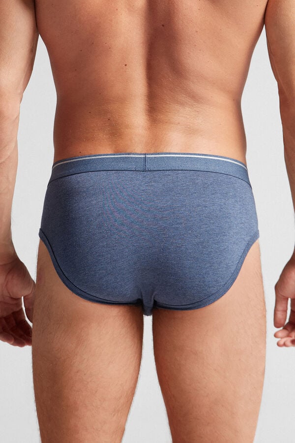 Bragas Intimissimi Superior Cotton Exposed Elastic Hombre Azules Gris Claro | MPZSH2034