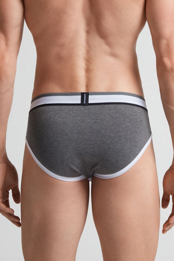 Bragas Intimissimi Two-Tone Superior Cotton Hombre Blancas Gris Oscuro | YKFRH4756