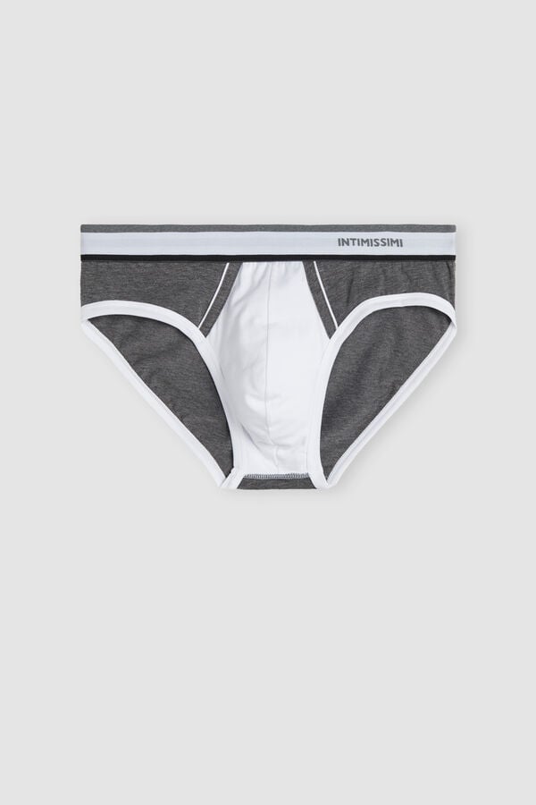 Bragas Intimissimi Two-Tone Superior Cotton Hombre Blancas Gris Oscuro | YKFRH4756