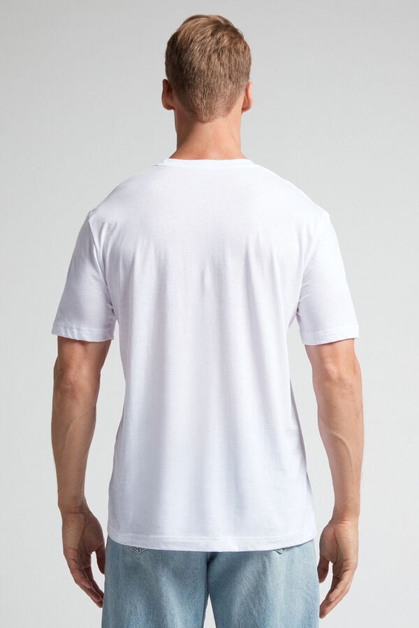 Camiseta Intimissimi Extrafine Superior Cotton Regular Fit Hombre Blancas | IEVNF3590