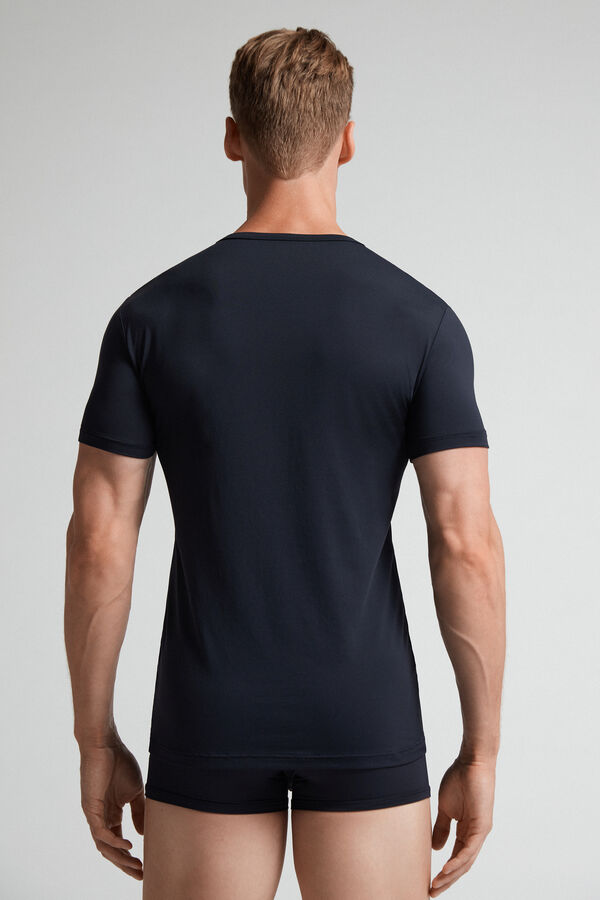 Camiseta Intimissimi Microfiber Hombre Negras | AMVWQ3714