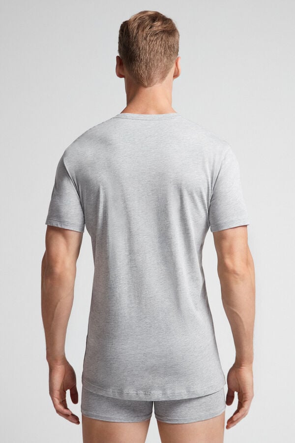 Camiseta Intimissimi Superior Cotton Hombre Gris Claro | RYUSG1365