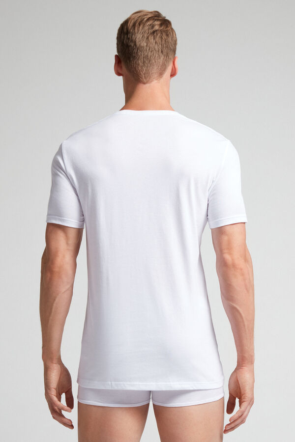 Camiseta Intimissimi Superior Cotton Hombre Blancas | MHGPJ2390