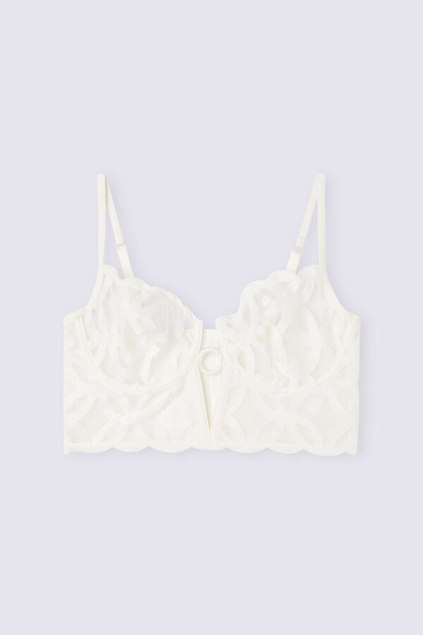 Corsé Intimissimi Crafted Elegance Balconette Bustier Mujer Blancas | RQMOE8179