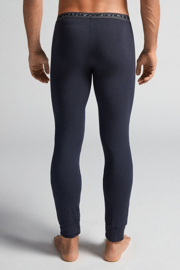 Leggins Intimissimi Modal-Cashmere Hombre Negras | YAVFE2013