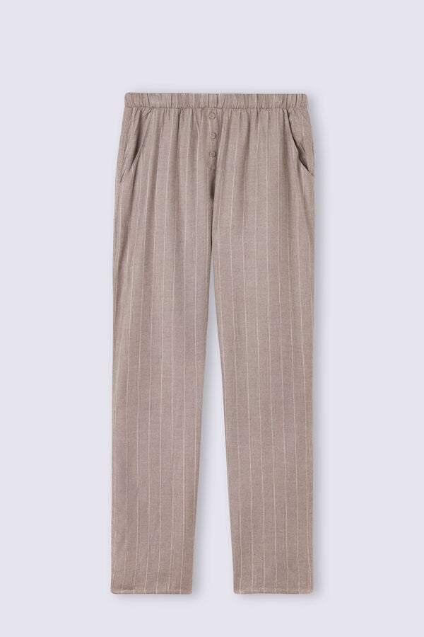 Pantalon Intimissimi Comfort First Full Length Woven Modal Mujer Beige | QZPVU0263