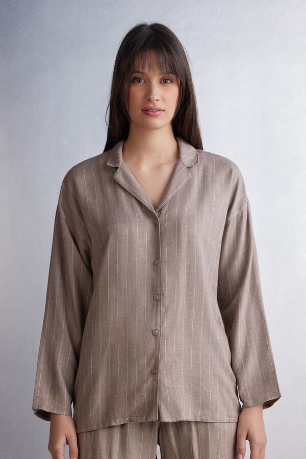 Pijama Intimissimi Comfort First Woven Modal Mujer Beige | IYUWP8406