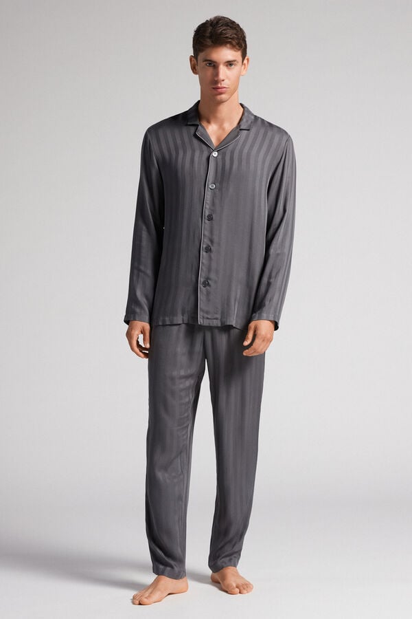 Pijama Intimissimi Modal Set Hombre Gris | BMOYI8462