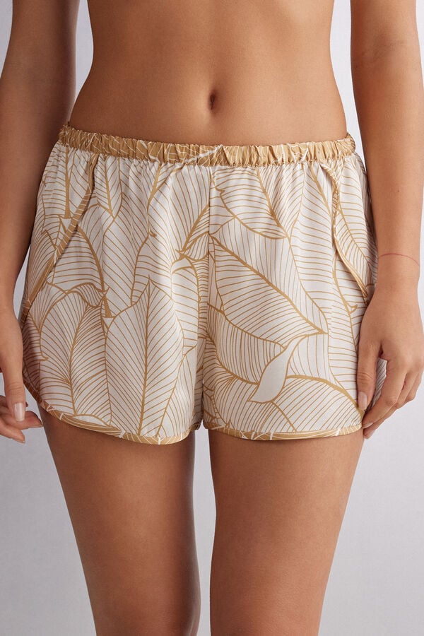 Short Intimissimi Golden Hour Satin Mujer Beige | THIOM8713