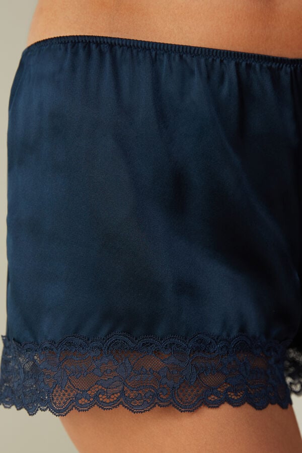 Short Intimissimi Silk Mujer Azules | AYZPW6298