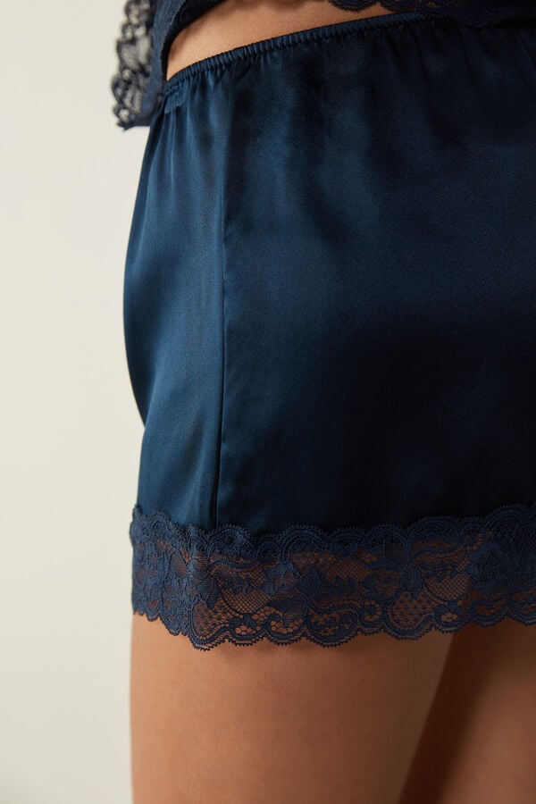 Short Intimissimi Silk Mujer Azules | AYZPW6298