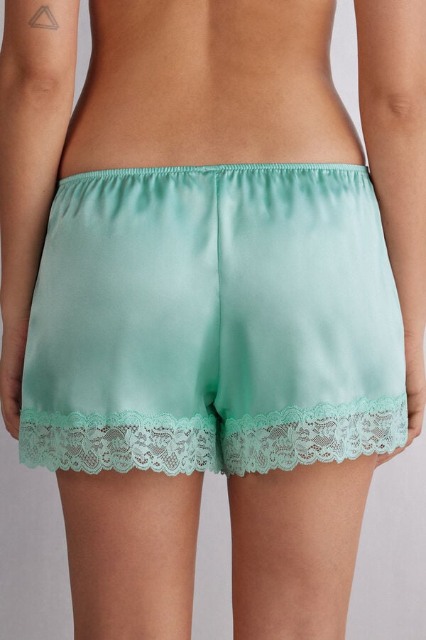 Short Intimissimi Silk Mujer Verde | YEKDZ2674