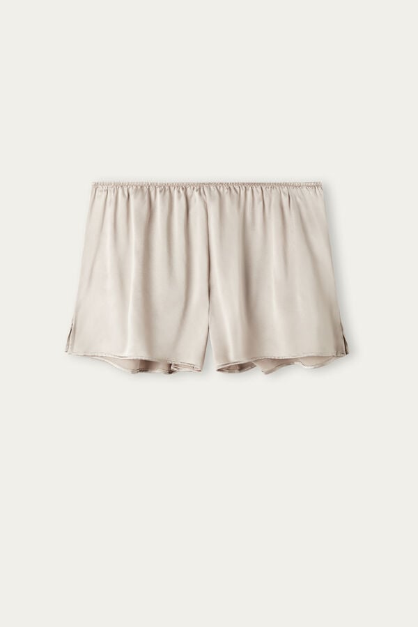 Short Intimissimi Smooth Silk-Satin Mujer Beige | PFVOE1460